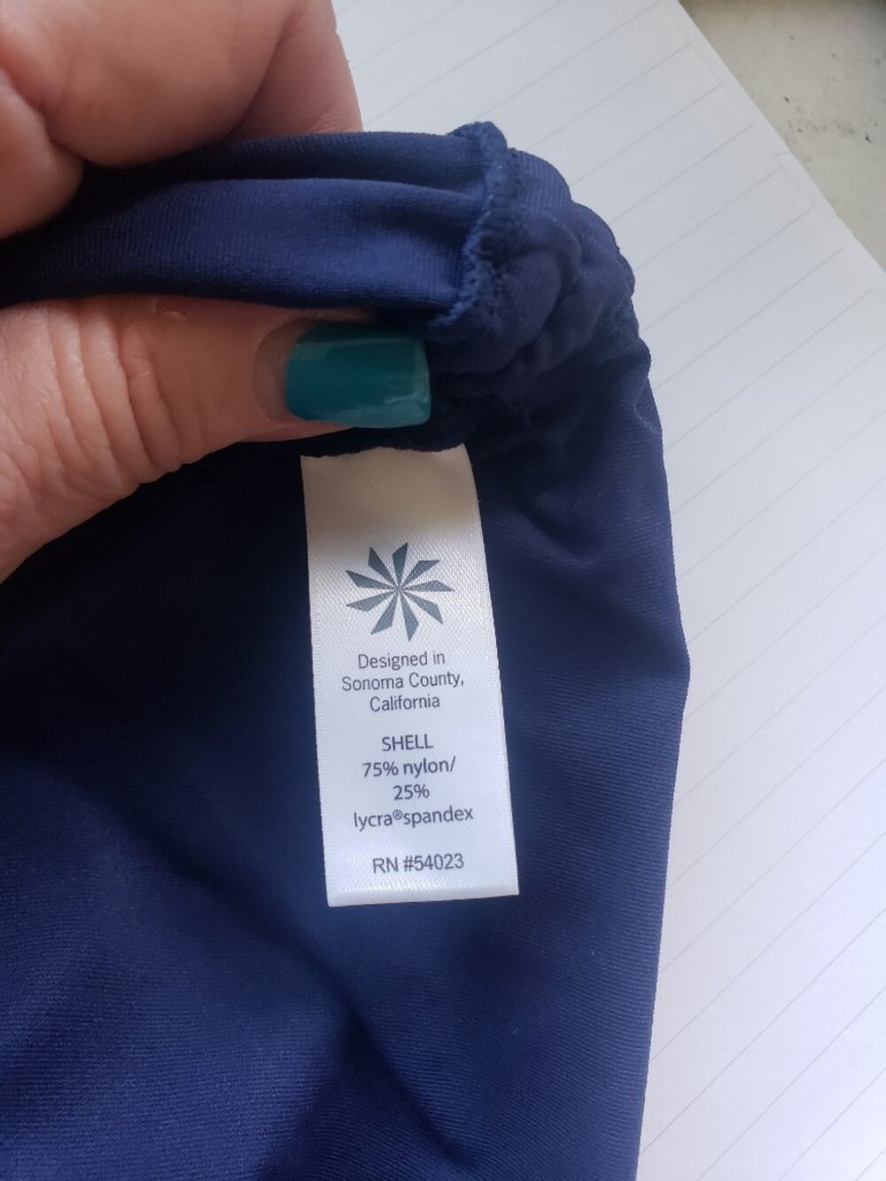 Blue Rouged Workout Top Size Small - Picture 5 of 6